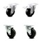 Service Caster 4 Inch Phenolic Wheel Swivel Top Plate Caster Total Lock Brakes SCC, 2PK SCC-TTL20S414-PHR-2-S-2 - alternate 1